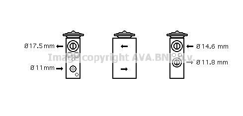 AVA QUALITY COOLING išsiplėtimo vožtuvas, oro kondicionavimas DN1258